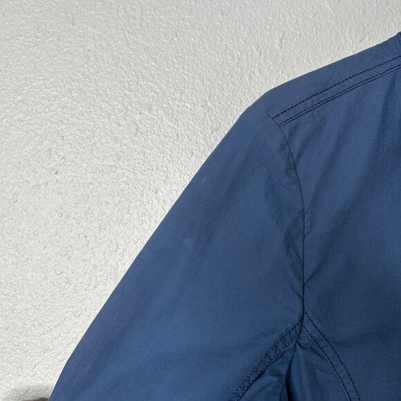 Aigle Jacket Women’s Medium 40 8/10 Blue Zip Front Snap Placket Made in France - Picture 15 of 15